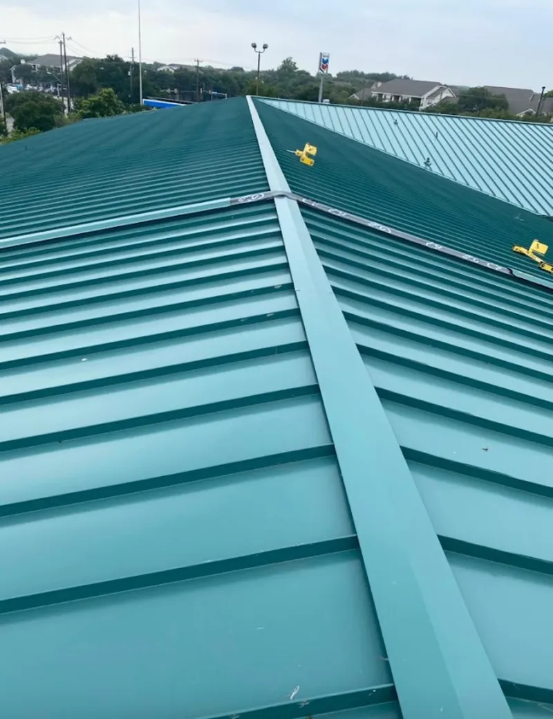 Green commercial metal roof ridge and valley for Metal Roof Repair in Bladensburg